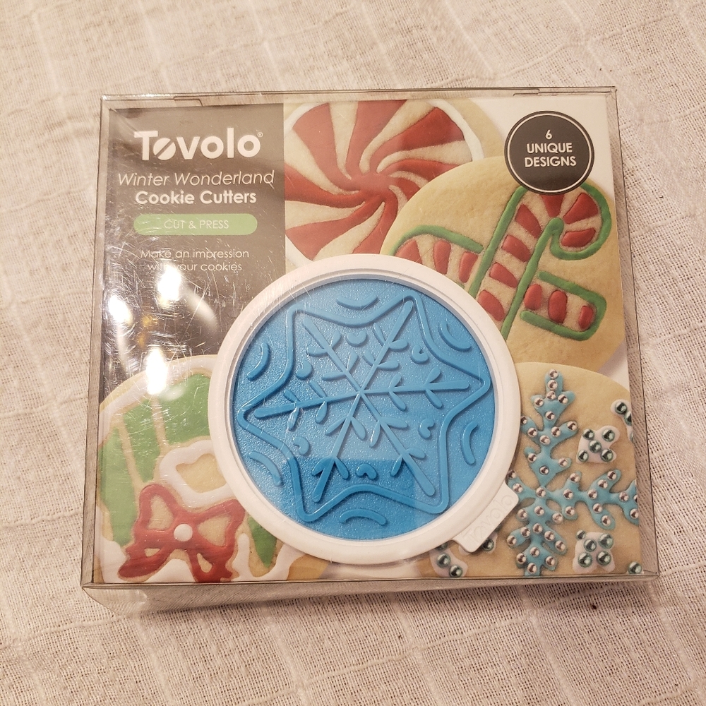 NIB TOVOLO Christmas cookie stamps set